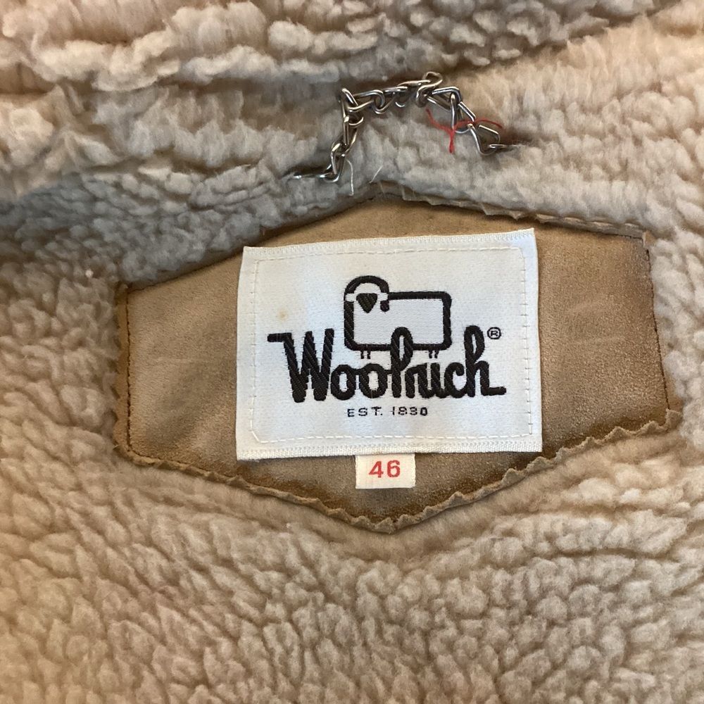 Vintage Woolrich Red Wool and Sherpa jacket split hood men’s size 46 - Picture 10 of 12